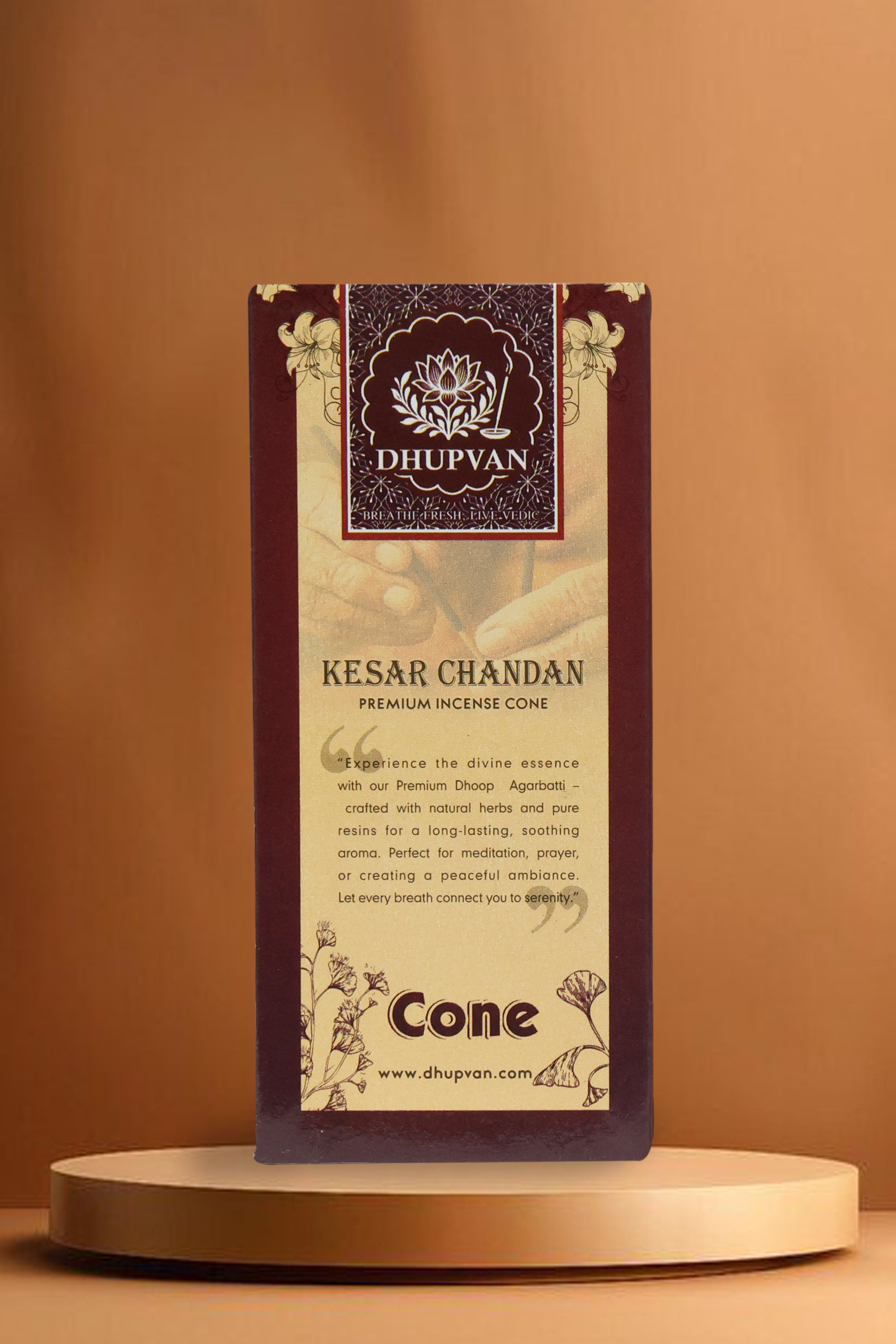 Dhupvan Premium Kesar Chandan Cone Dhoop