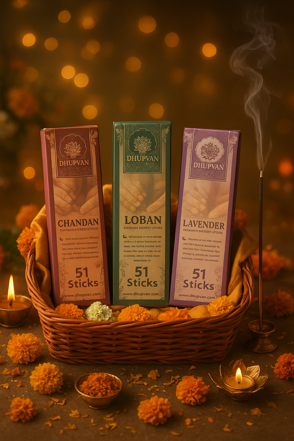 Pack Of 3 (Lavender, Loban, Chandan)