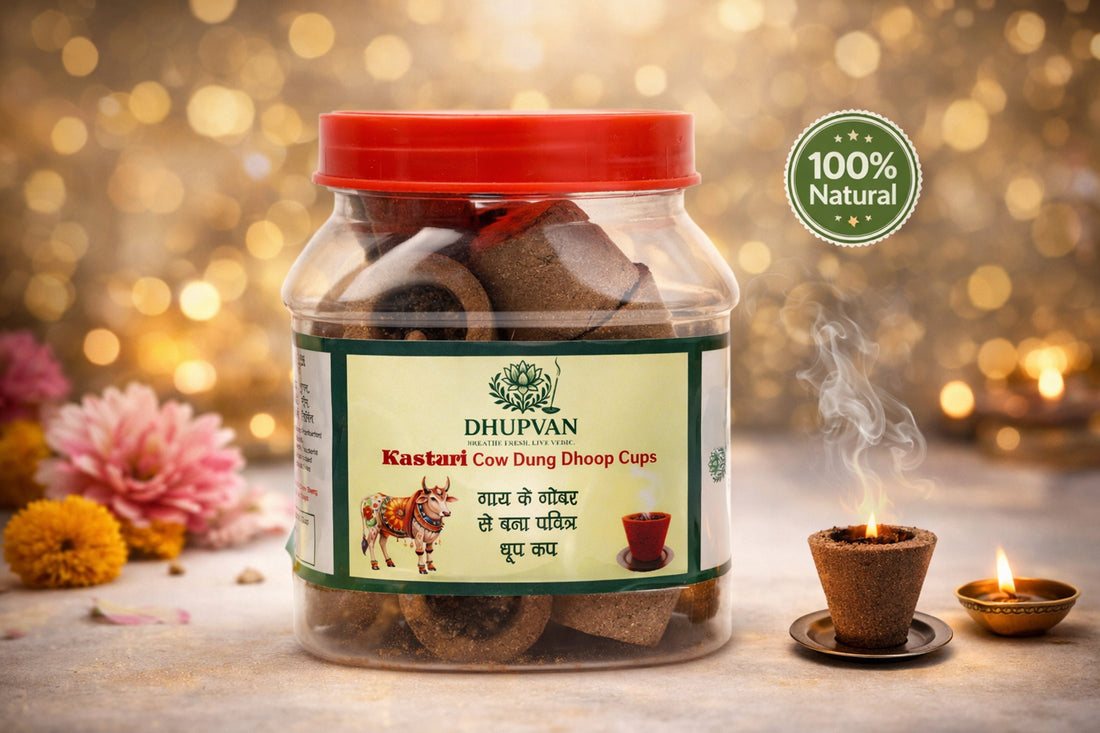 Kasturi Cow Dung Hawan Cups