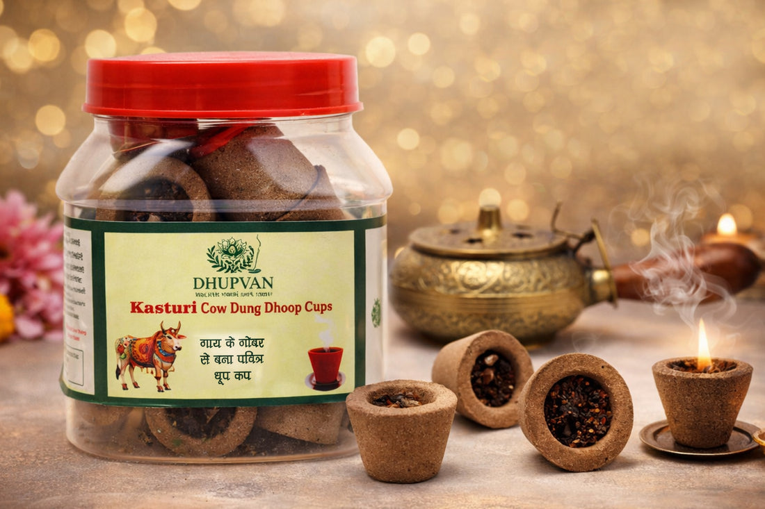 Kasturi Cow Dung Hawan Cups